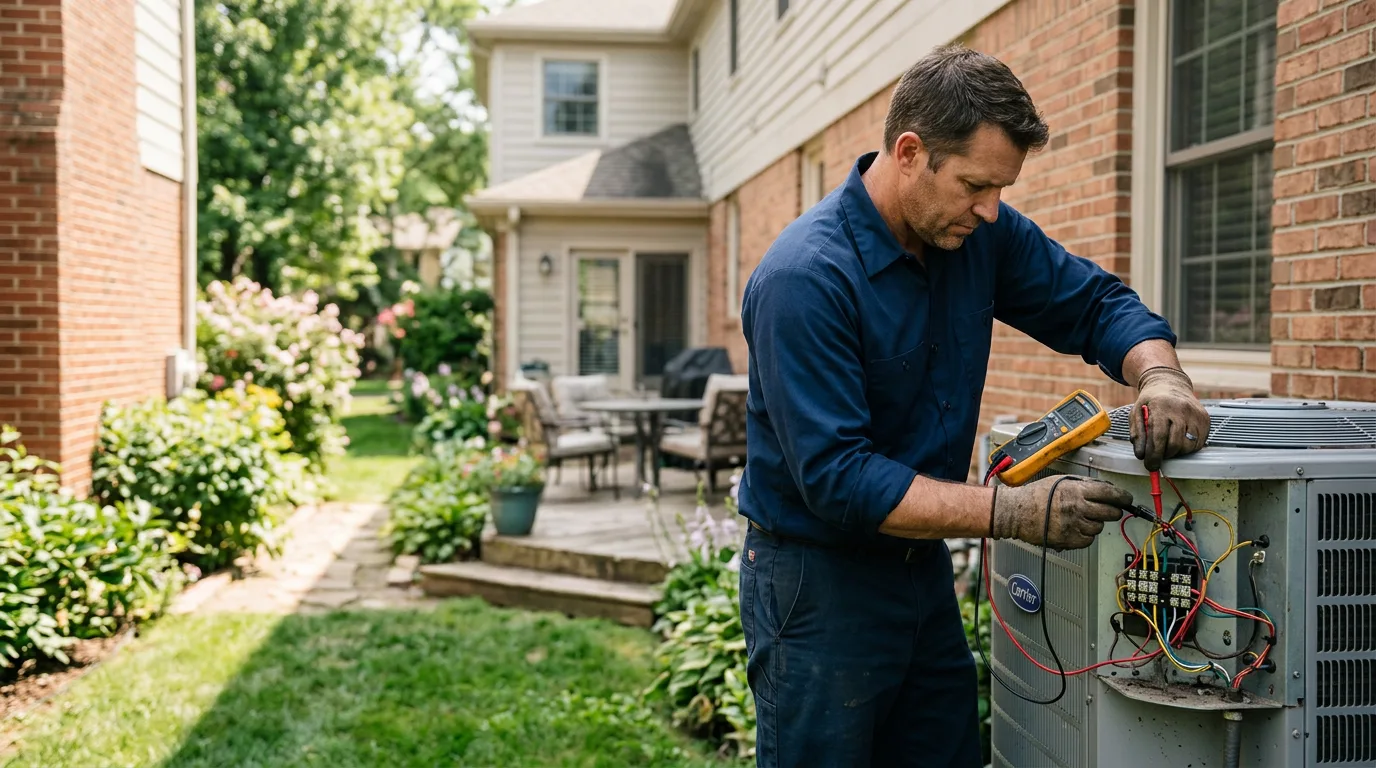 HVAC technician working near Weirton, WV